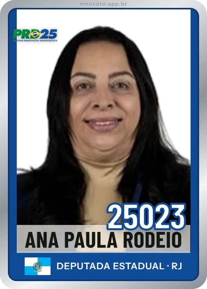 Carta de Ana Paula Rodeio, número 25023, PRD
