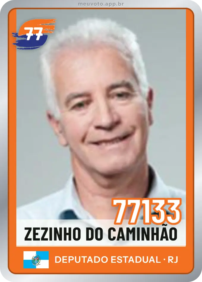Carta de Zezinho do Caminhão, número 77133, Solidariedade