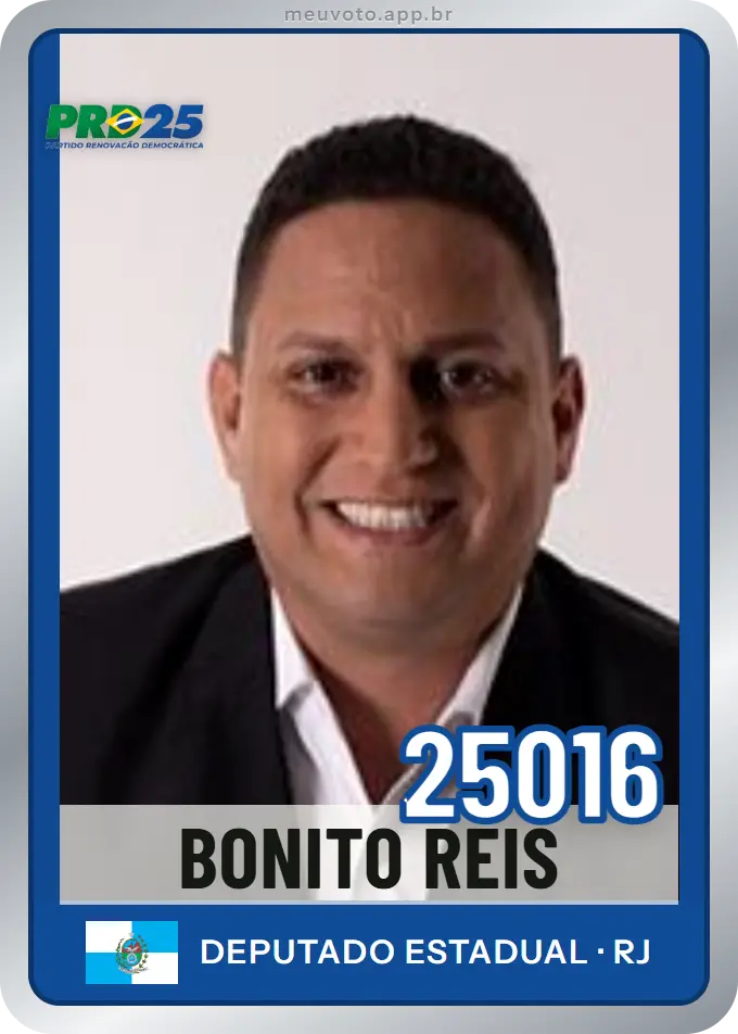 Carta de Bonito Reis, número 25016, PRD