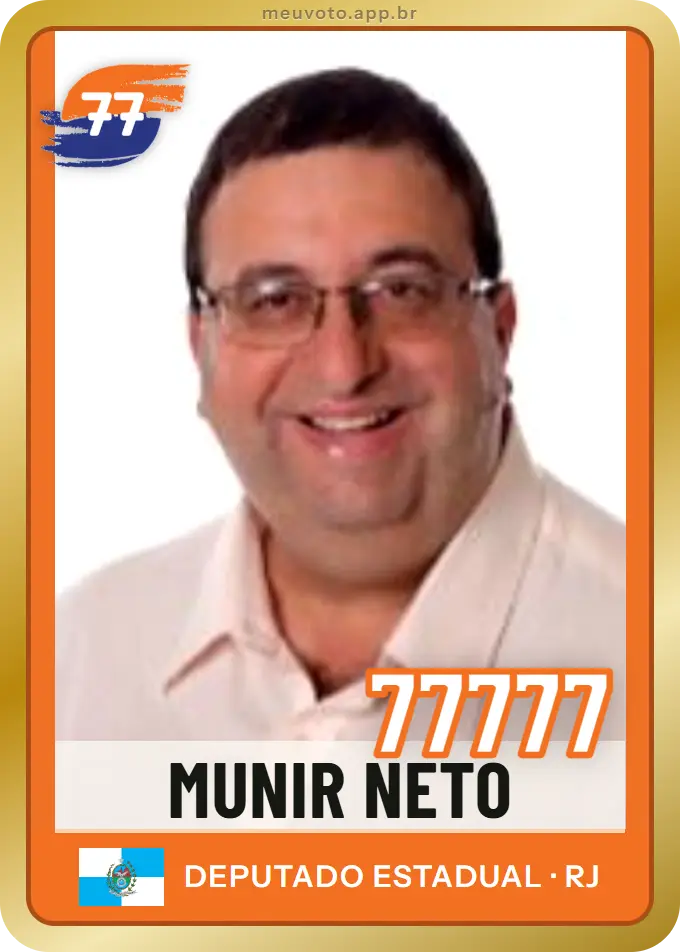 Carta de Munir Neto, número 77777, Solidariedade