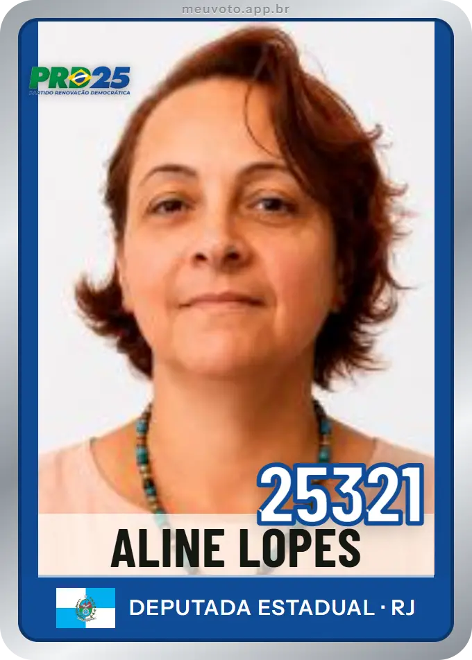 Carta de Aline Lopes, número 25321, PRD
