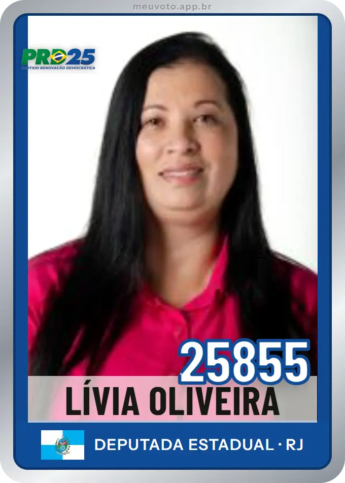 Carta de Lívia Oliveira, número 25855, PRD