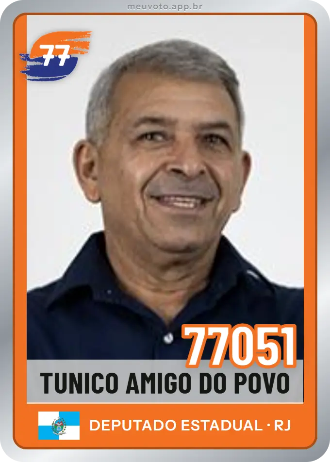 Carta de Tunico Amigo do Povo, número 77051, Solidariedade