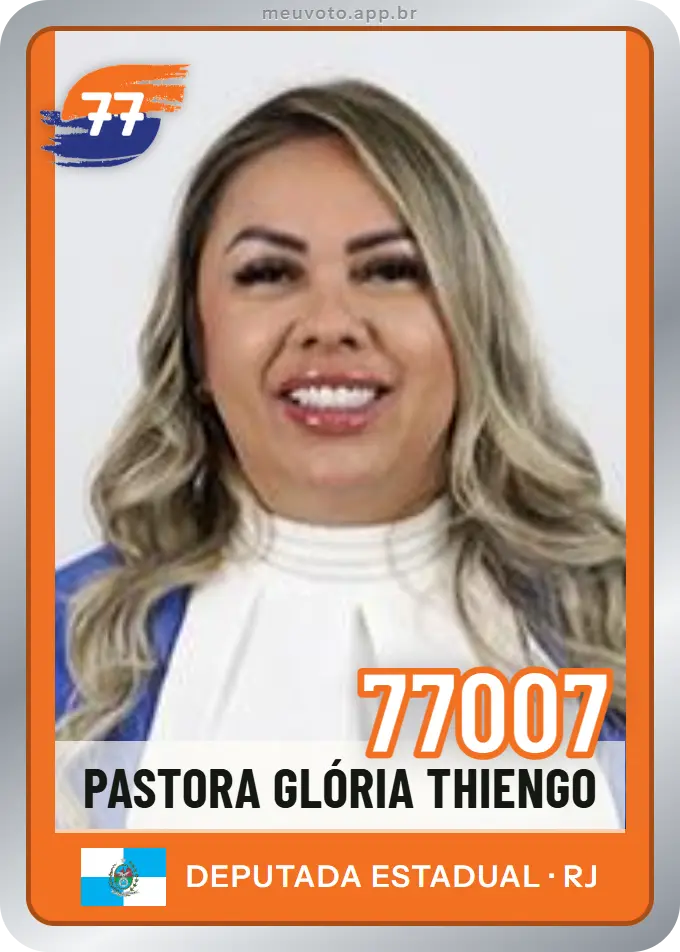 Carta de Pastora Glória Thiengo, número 77007, Solidariedade