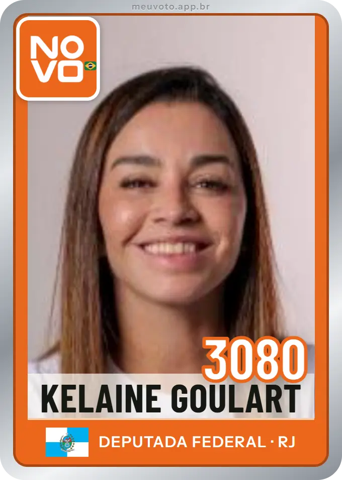 Carta de Kelaine Goulart, número 3080, Novo