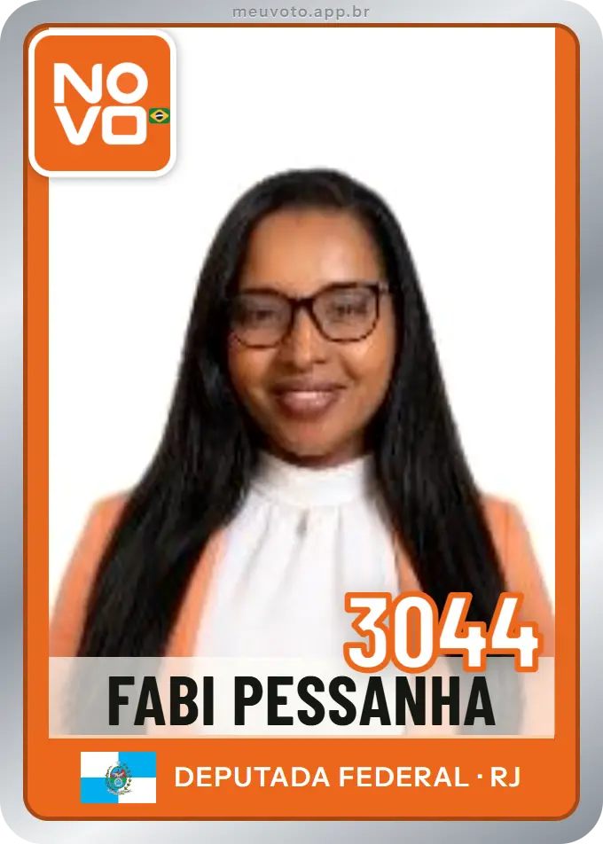 Carta de Fabi Pessanha, número 3044, Novo