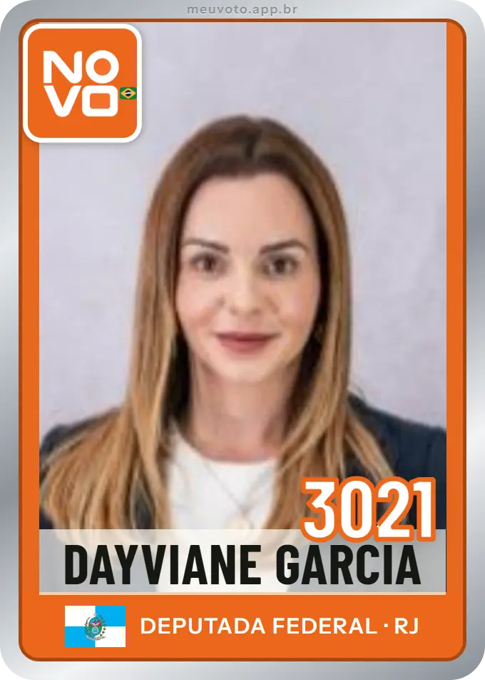 Carta de Dayviane Garcia, número 3021, Novo