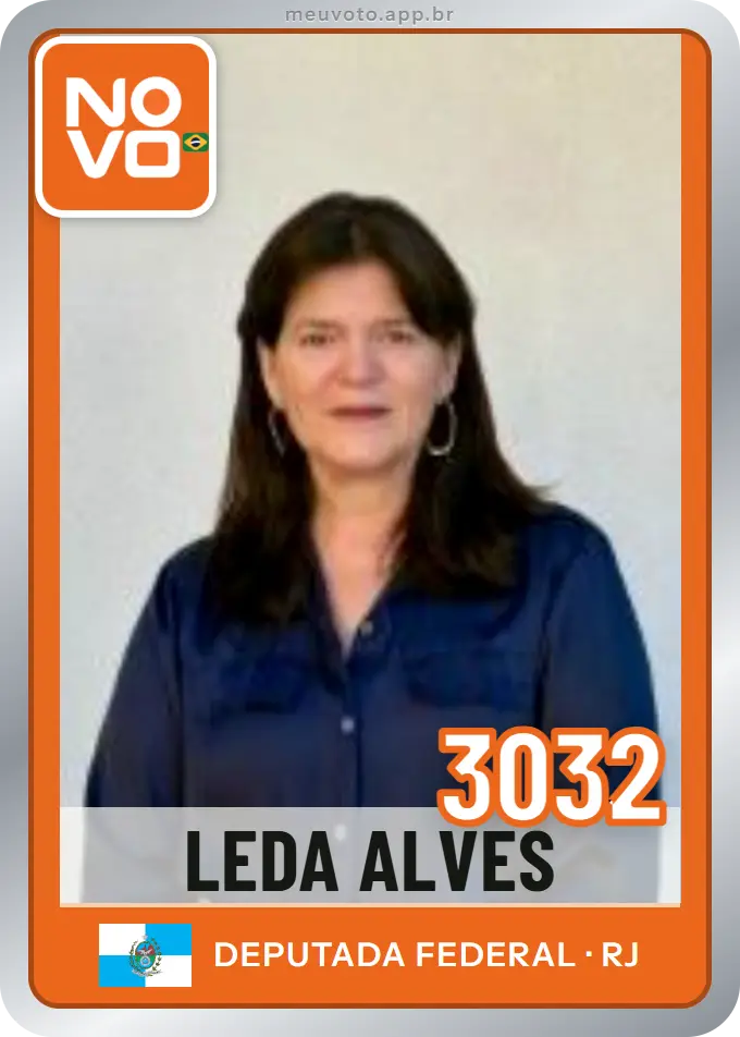 Carta de Leda Alves, número 3032, Novo