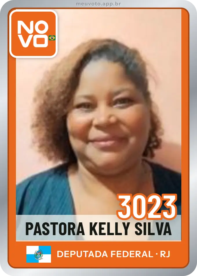 Carta de Pastora Kelly Silva, número 3023, Novo