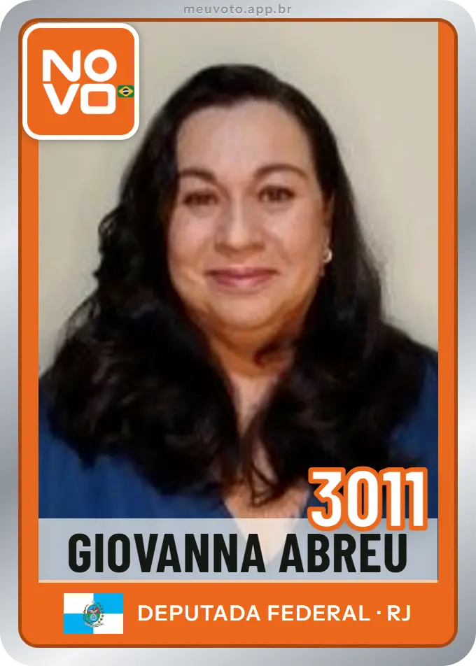 Carta de Giovanna Abreu, número 3011, Novo