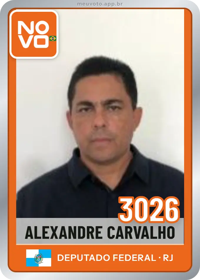 Carta de Alexandre Carvalho, número 3026, Novo