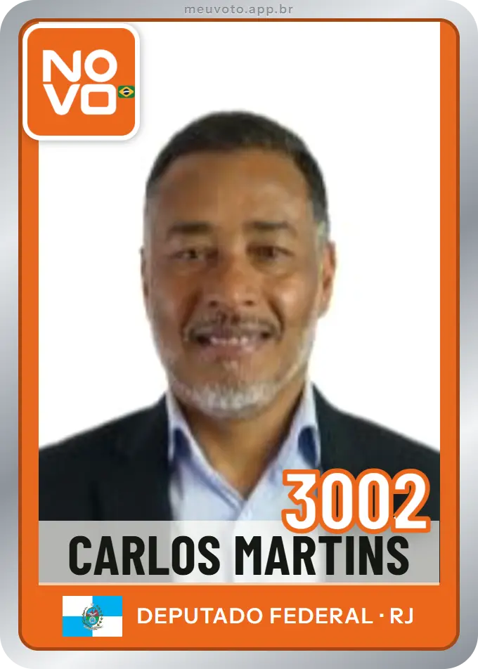 Carta de Carlos Martins, número 3002, Novo