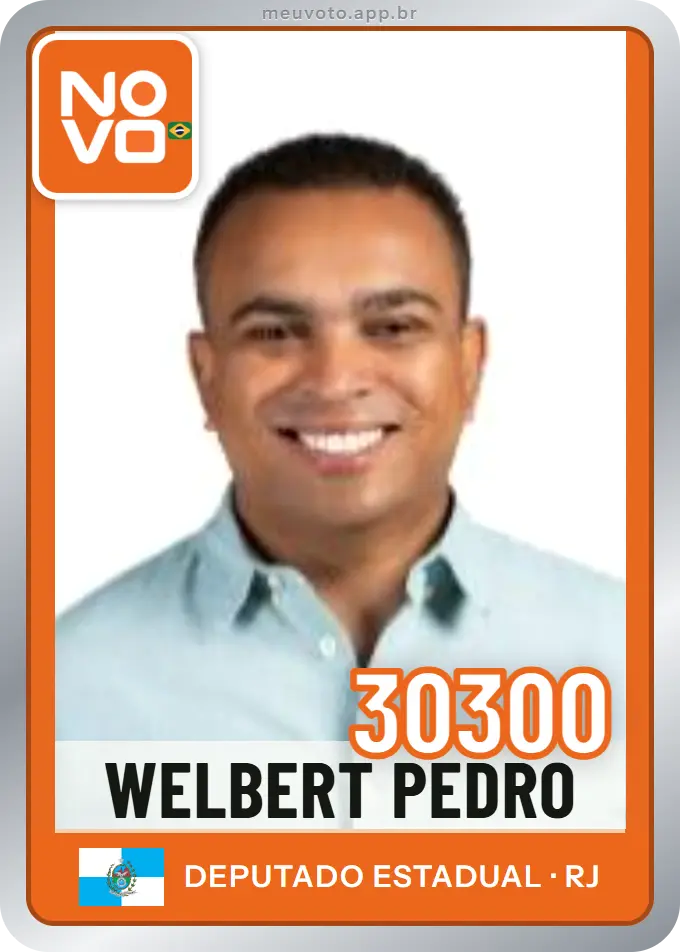 Carta de Welbert Pedro, número 30300, Novo