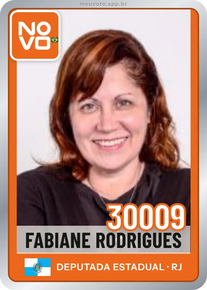 Carta de Fabiane Rodrigues, número 30009, Novo