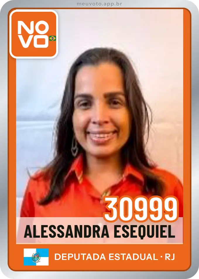 Carta de Alessandra Esequiel, número 30999, Novo