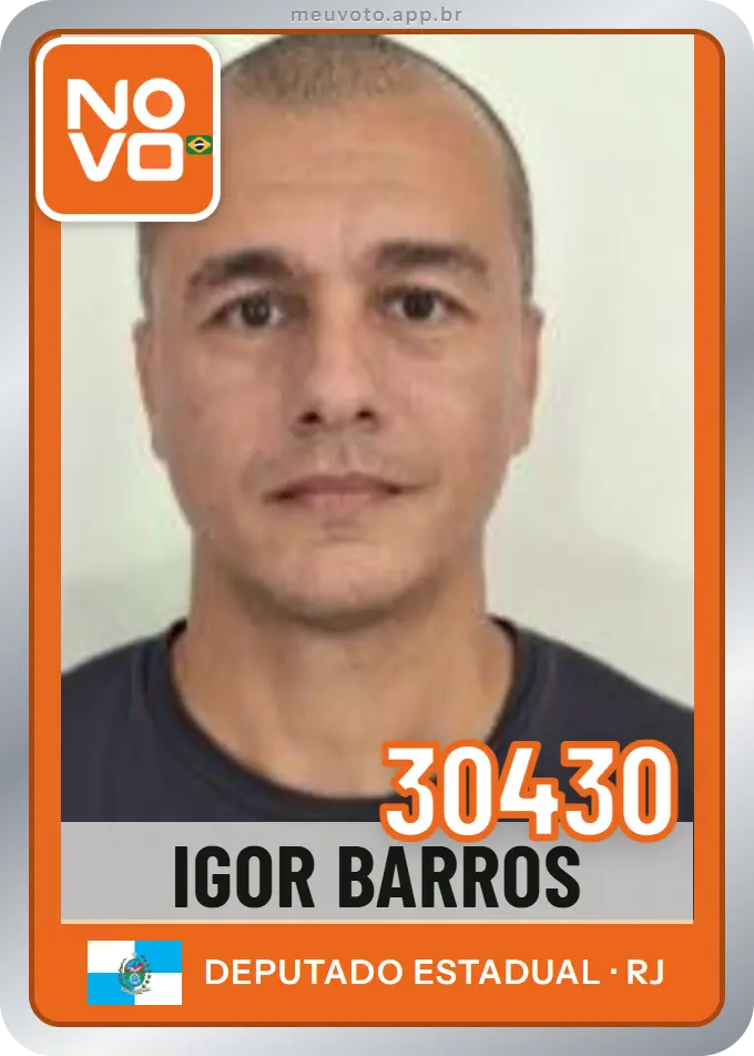 Carta de Igor Barros, número 30430, Novo