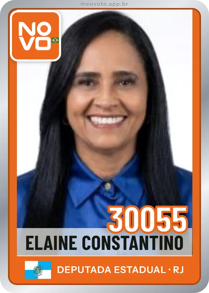Carta de Elaine Constantino, número 30055, Novo