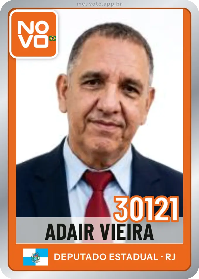 Carta de Adair Vieira, número 30121, Novo
