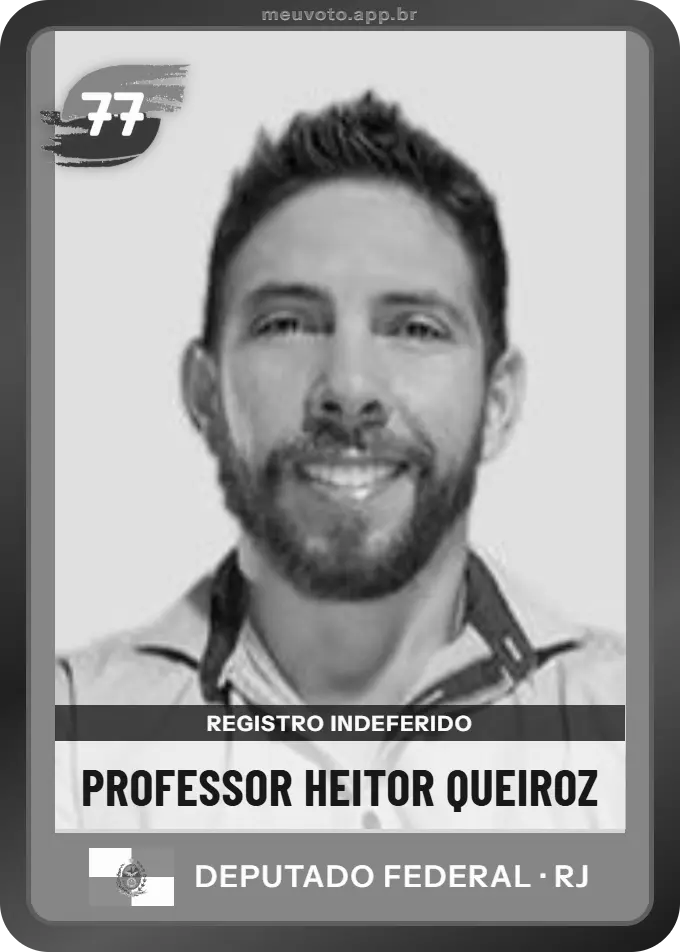 Carta de Professor Heitor Queiroz, Solidariedade. Teve o registro indeferido pelo TSE e não vai à urna.