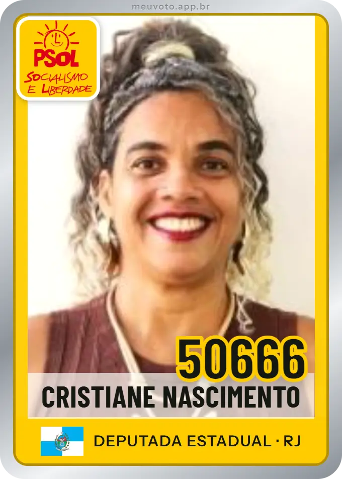 Carta de Cristiane Nascimento, número 50666, PSOL