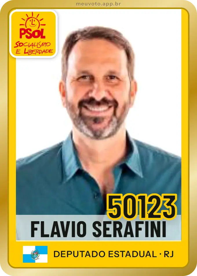 Carta de Flavio Serafini, número 50123, PSOL