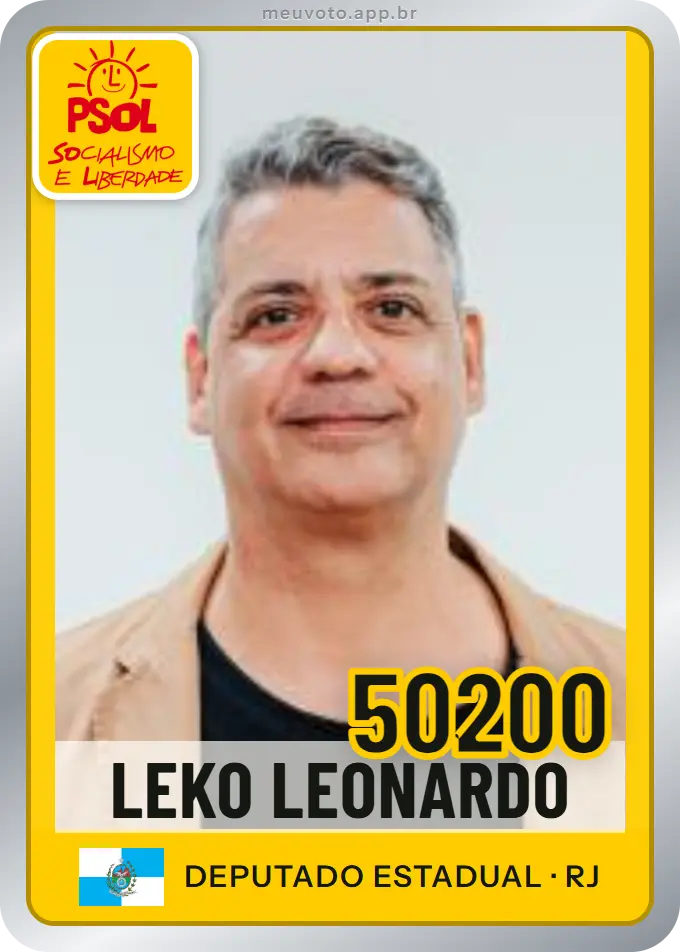 Carta de Leko Leonardo, número 50200, PSOL