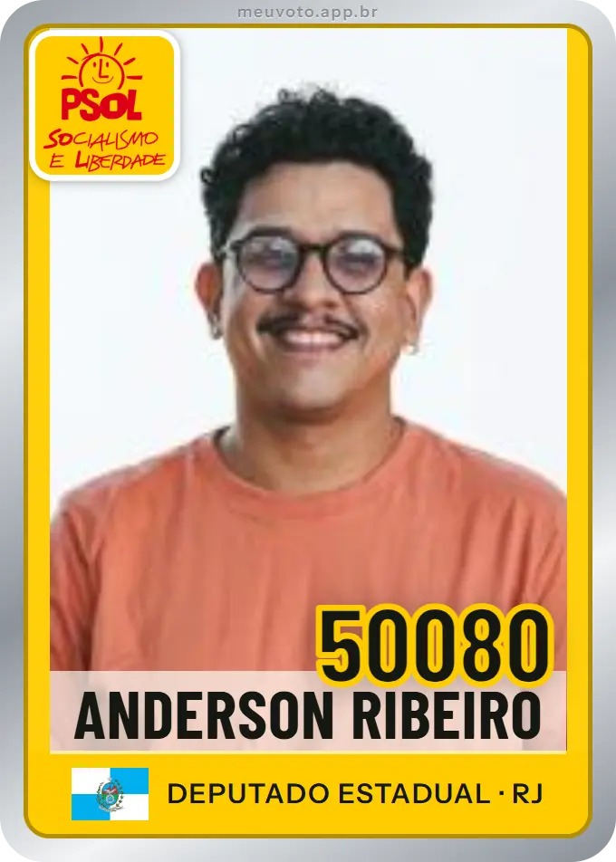 Carta de Anderson Ribeiro, número 50080, PSOL