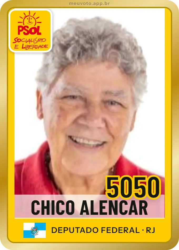 Carta de Chico Alencar, número 5050, PSOL