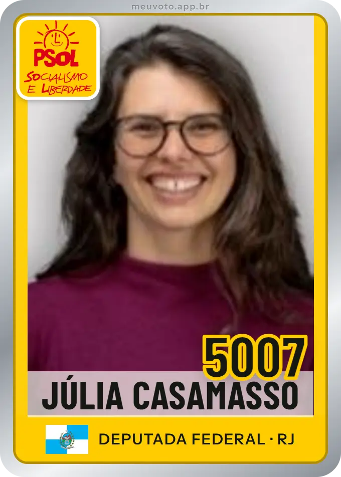 Carta de Júlia Casamasso, número 5007, PSOL