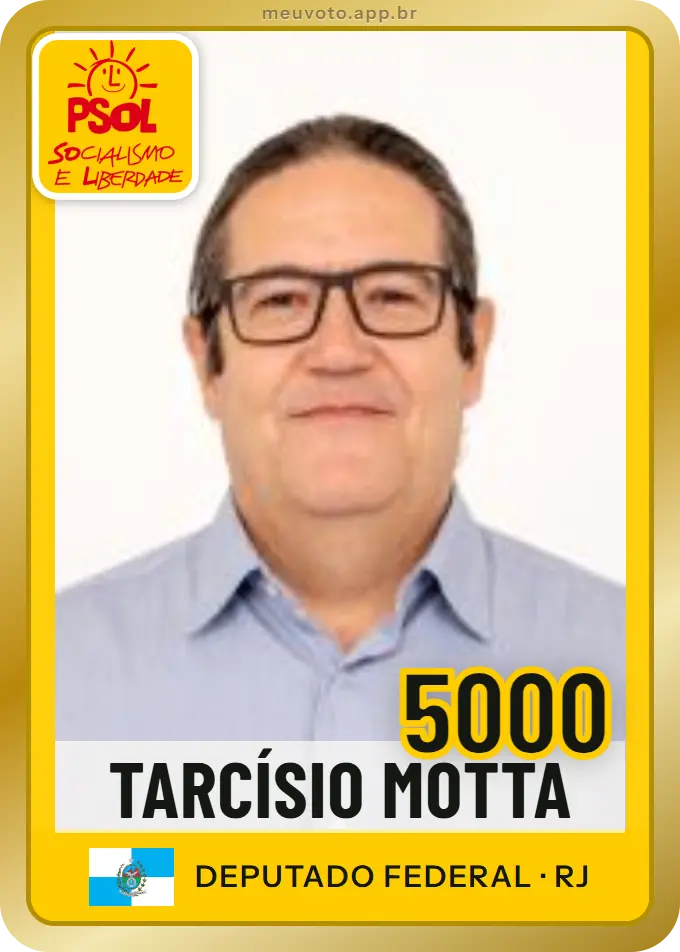 Carta de Tarcísio Motta, número 5000, PSOL