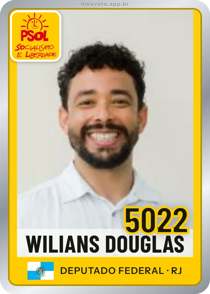 Carta de Wilians Douglas, número 5022, PSOL