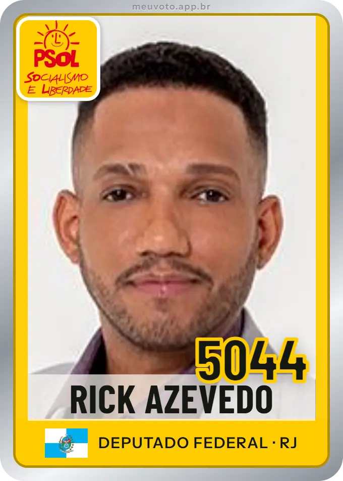 Carta de Rick Azevedo, número 5044, PSOL