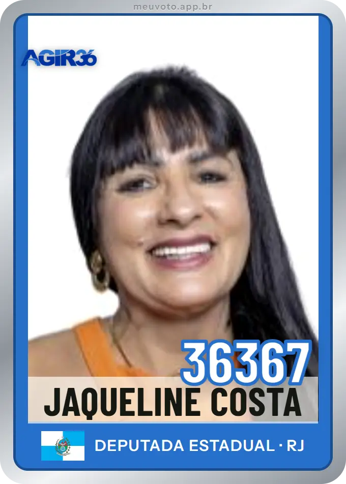 Carta de Jaqueline Costa, número 36367, Agir