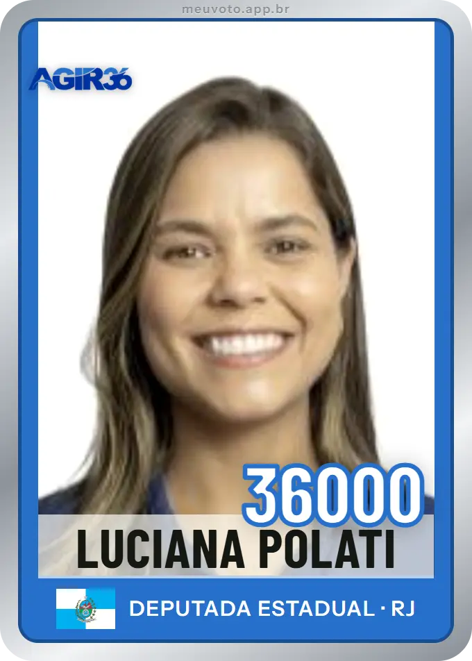 Carta de Luciana Polati, número 36000, Agir