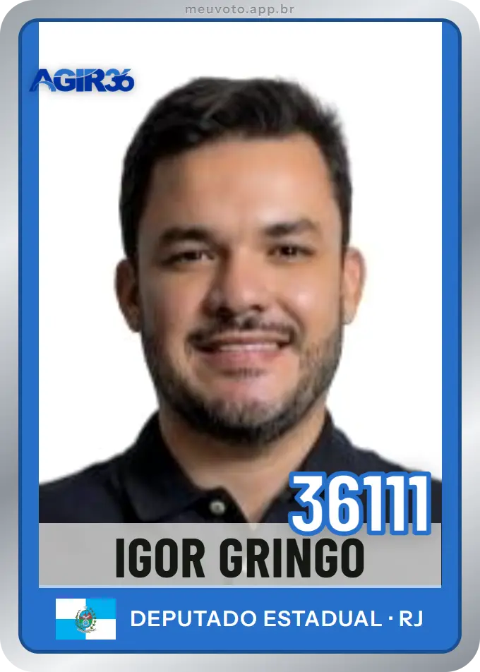 Carta de Igor Gringo, número 36111, Agir