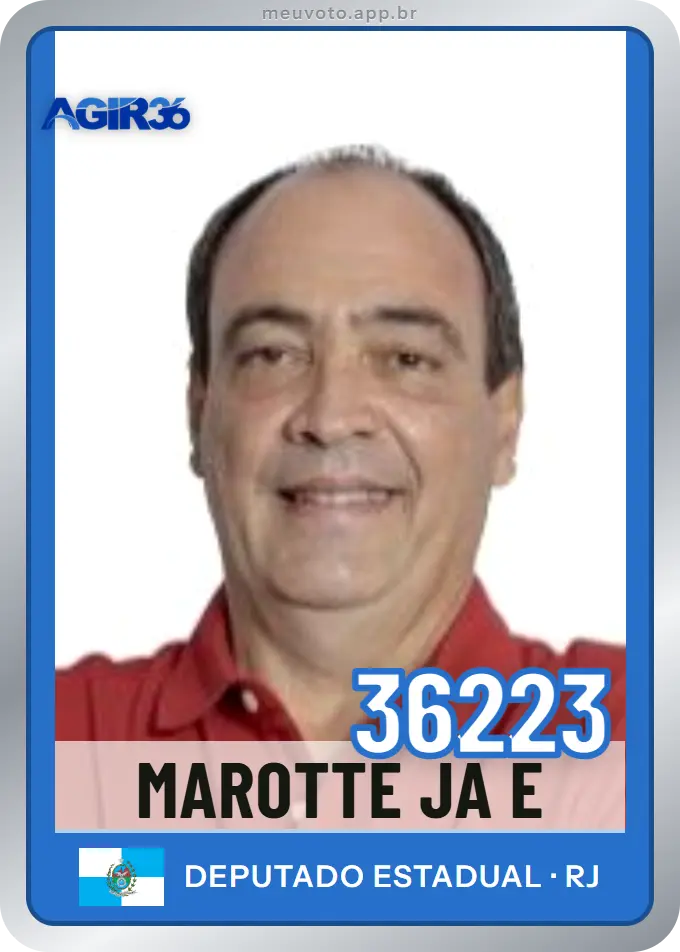Carta de Marotte Já É, número 36223, Agir