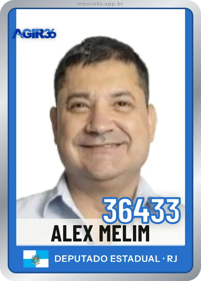 Carta de Alex Melim, número 36433, Agir