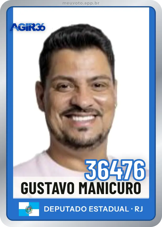 Carta de Gustavo Manicuro, número 36476, Agir