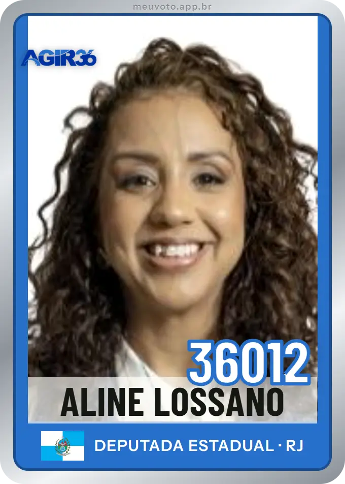 Carta de Aline Lossano, número 36012, Agir
