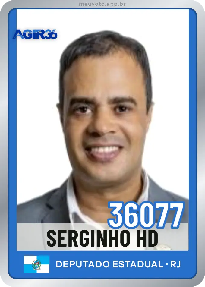 Carta de Serginho Hd, número 36077, Agir