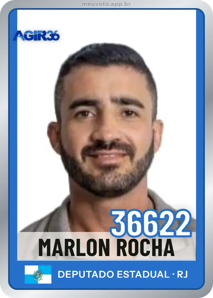 Carta de Marlon Rocha, número 36622, Agir