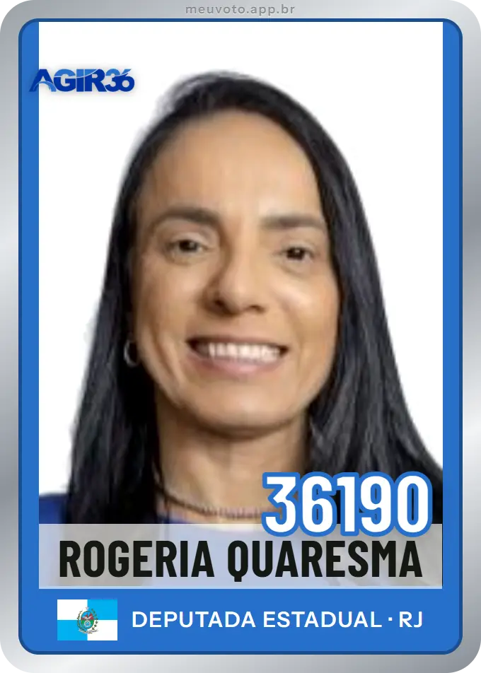 Carta de Rogeria Quaresma, número 36190, Agir