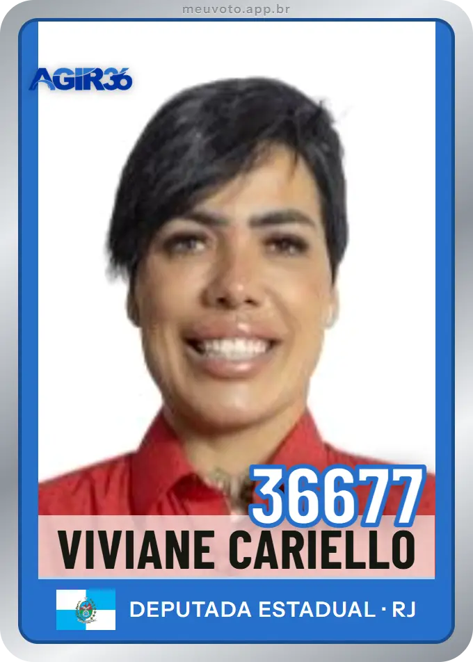 Carta de Viviane Cariello, número 36677, Agir