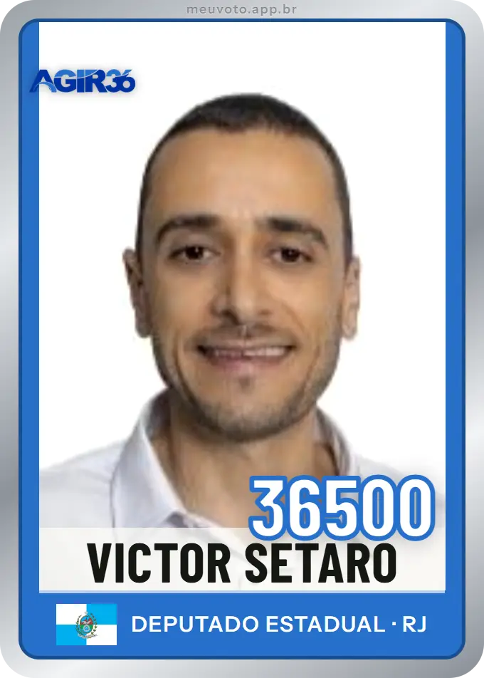 Carta de Victor Setaro, número 36500, Agir