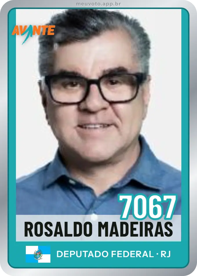 Carta de Rosaldo Madeiras, número 7067, Avante