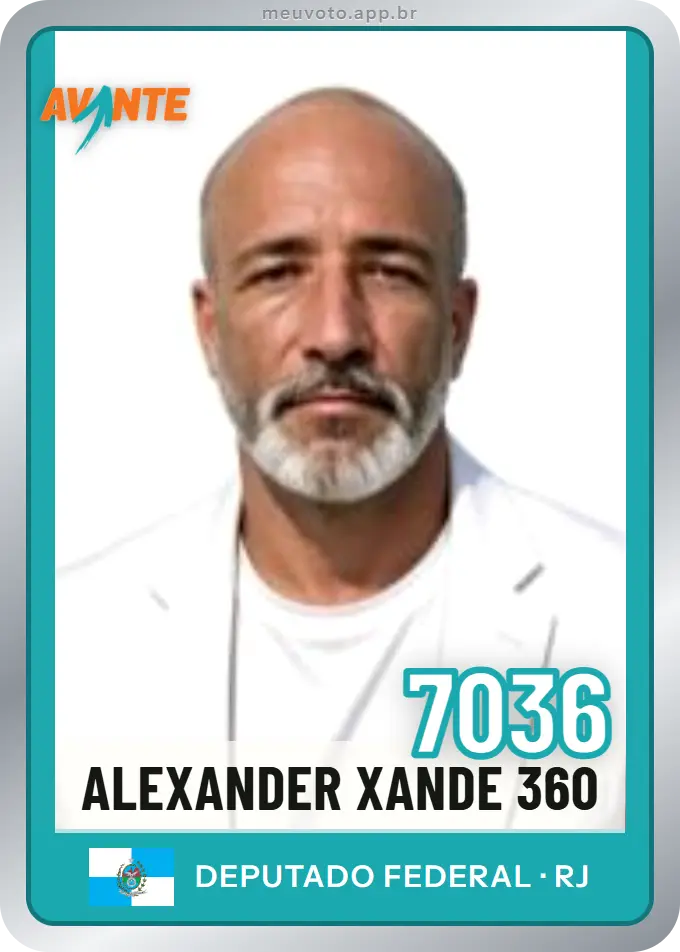 Carta de Alexander Xande 360, número 7036, Avante