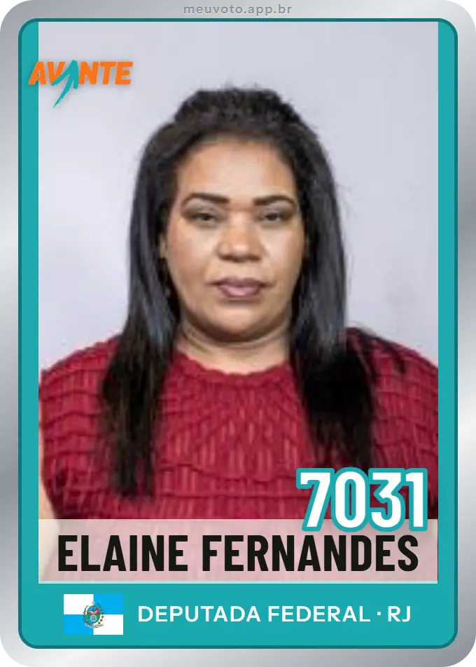 Carta de Elaine Fernandes, número 7031, Avante