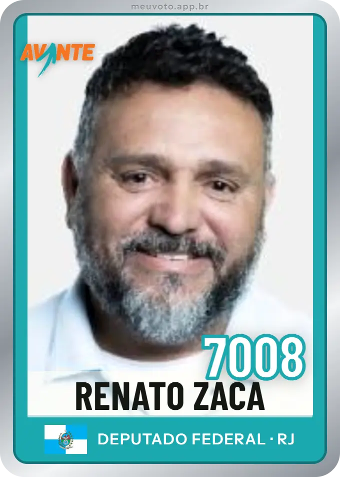 Carta de Renato Zaca, número 7008, Avante