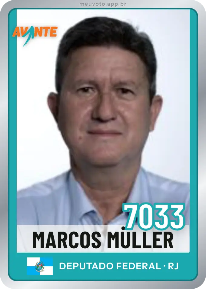 Carta de Marcos Müller, número 7033, Avante