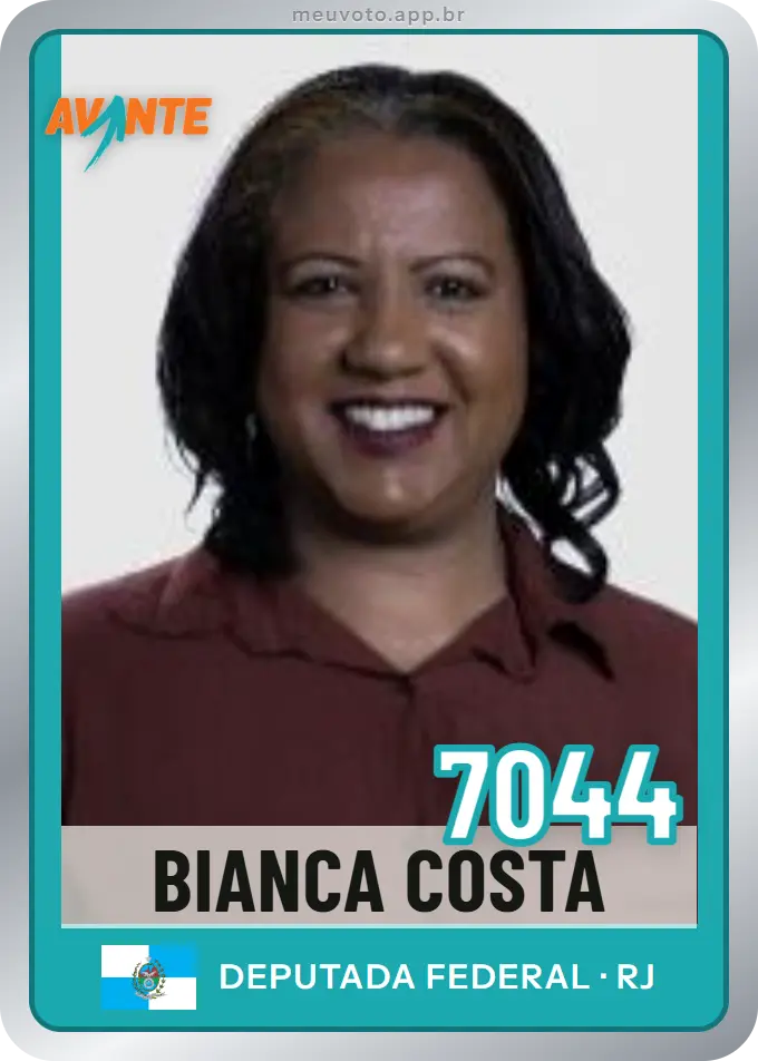 Carta de Bianca Costa, número 7044, Avante